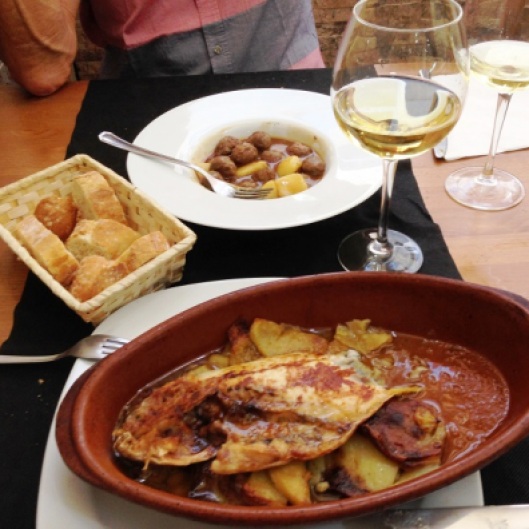 Lunch in Zaragoza Spain